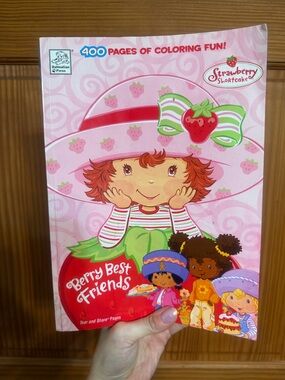 2003 Strawberry Shortcake "Berry Best Friends" Coloring Book - Pink
